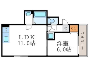 リブレ二条の物件間取画像